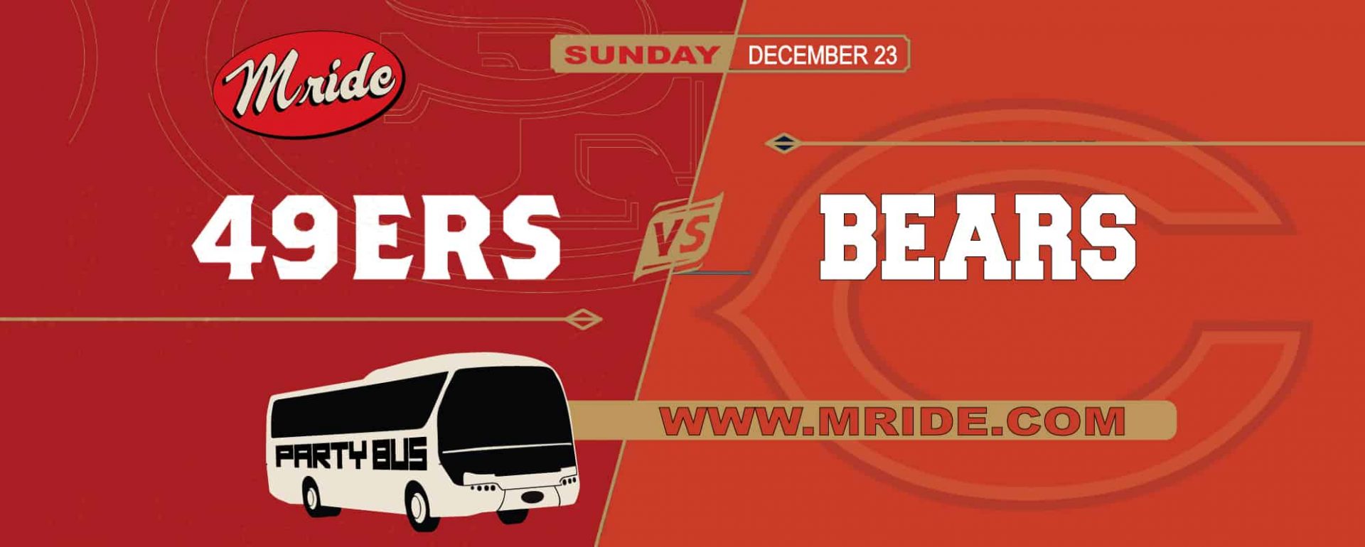 49ers vs. Bears Party Bus