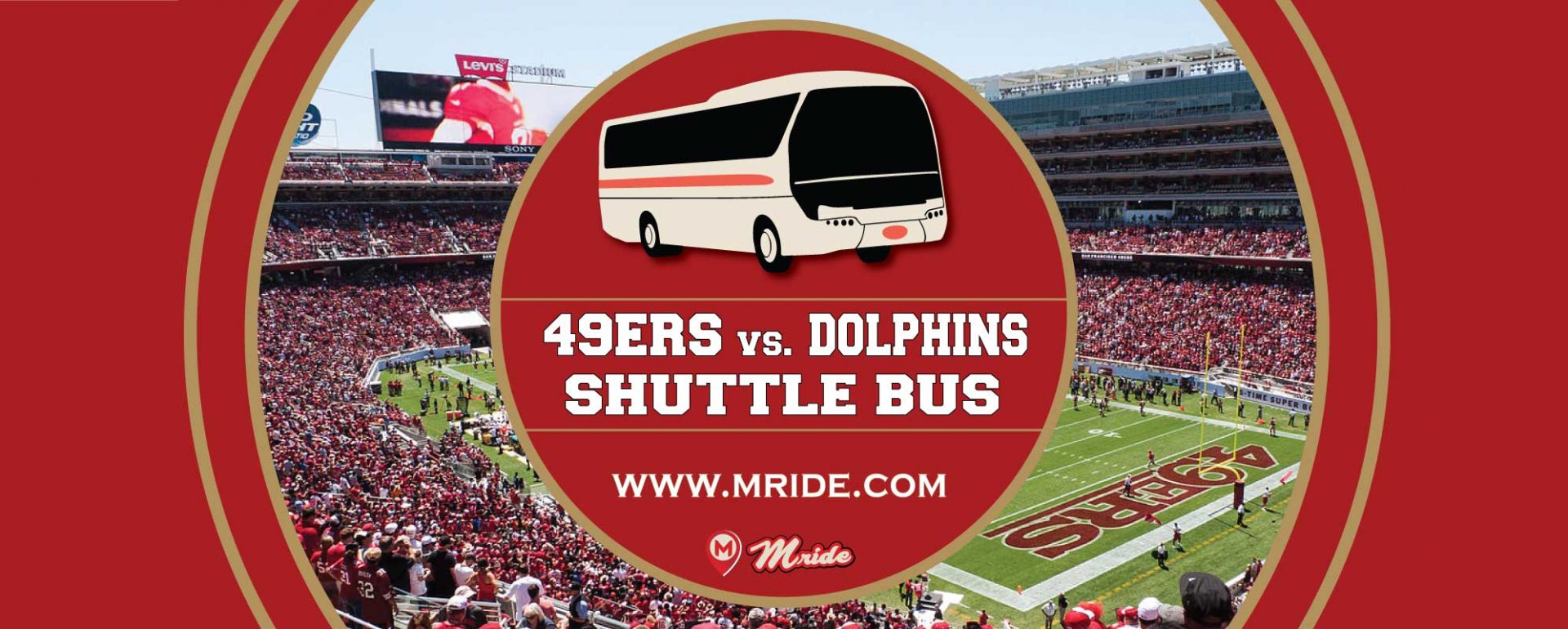 49ers vs. Dolphins Shuttle Bus