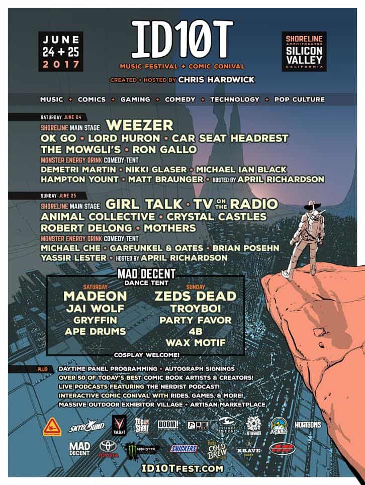 ID10T Idiot Festival Lineup Shoreline Amphitheater