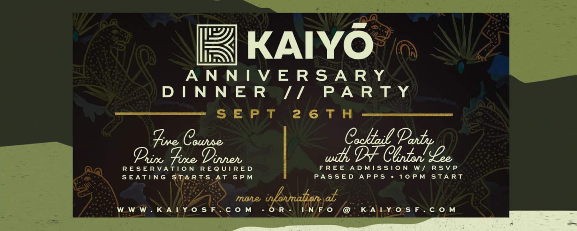 Kaiyo Anniversary Party