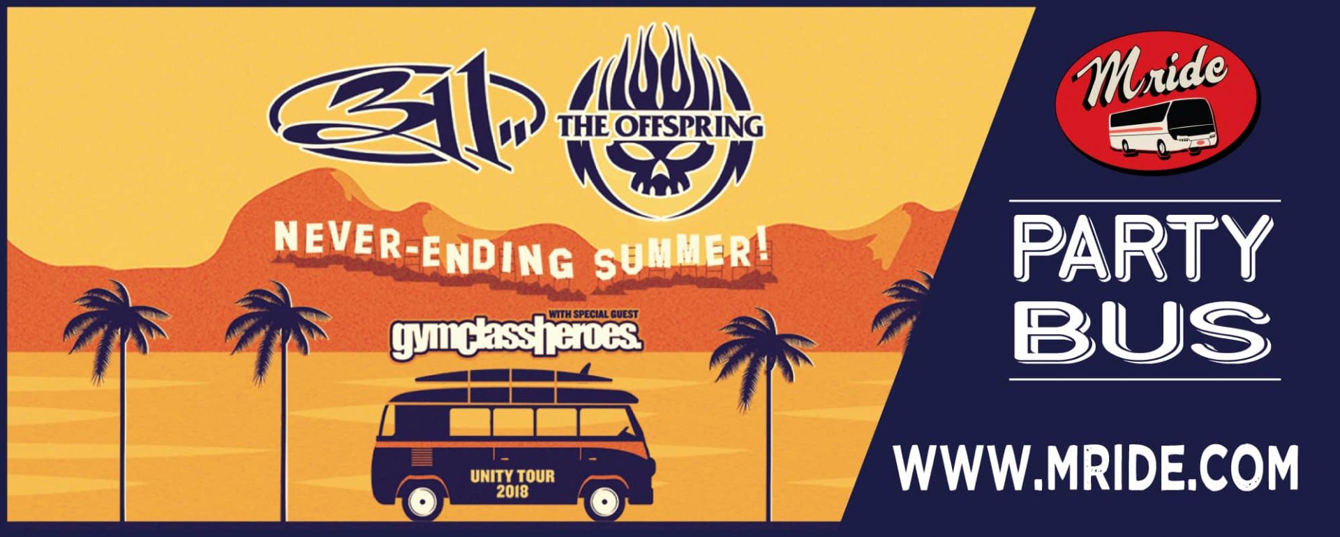 311 and The Offspring Concert Party Bus