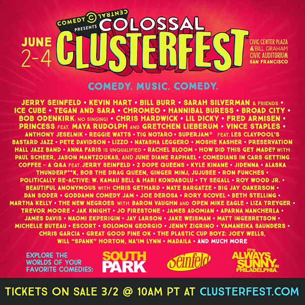 Comedy Clusterfest San Francisco Lineup