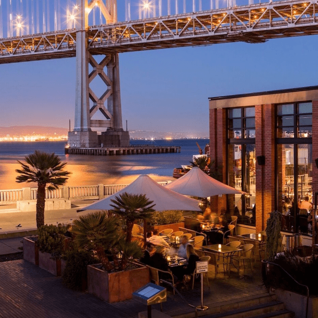Restaurant with Bay Bridge View SF
