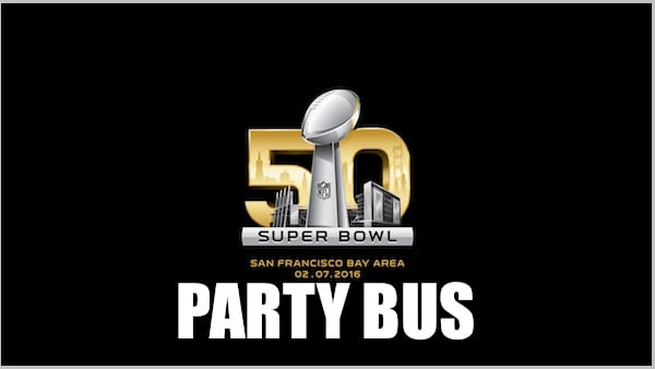Super Bowl 50 Party Bus