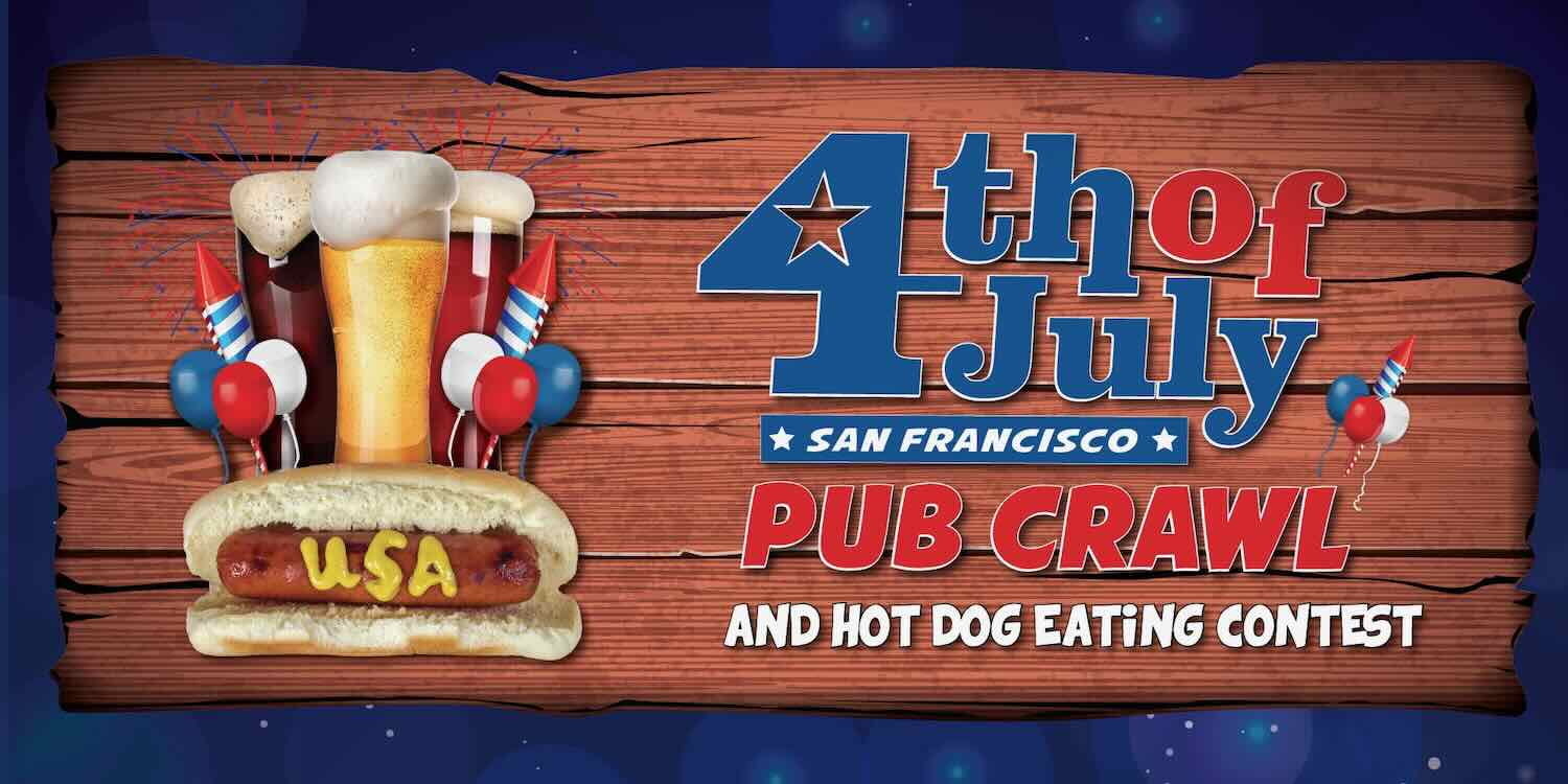 Fourth of July Pub Crawl in San Francisco