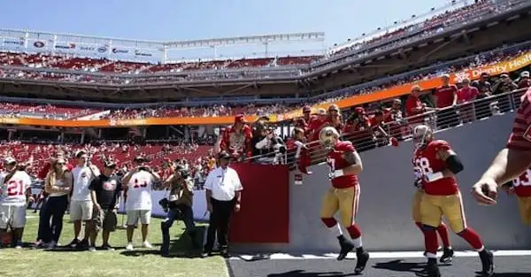 Niners Enter Field at Levi's Stadium