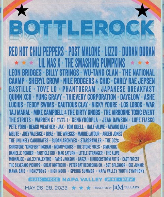 Bottlerock Lineup and Set Times - CrawlSF