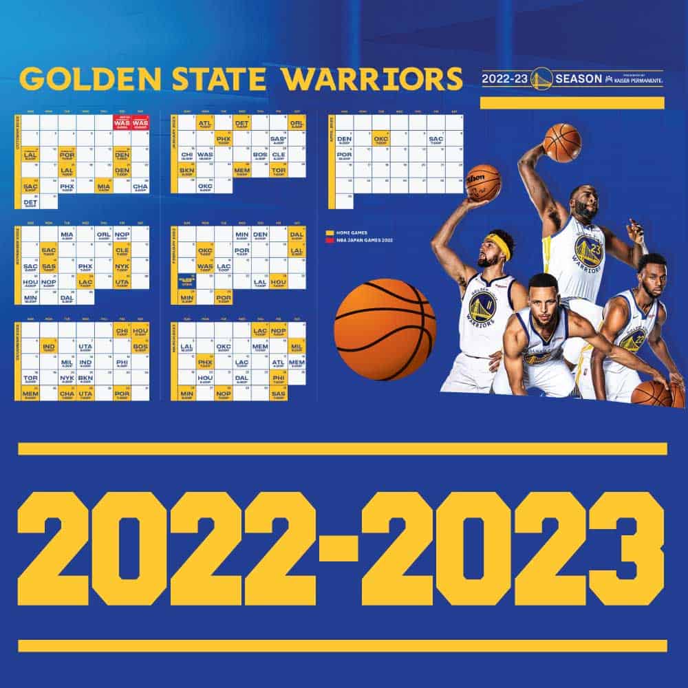 Golden State Warriors Schedule