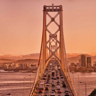Oakland Skyline and Bay Bridge