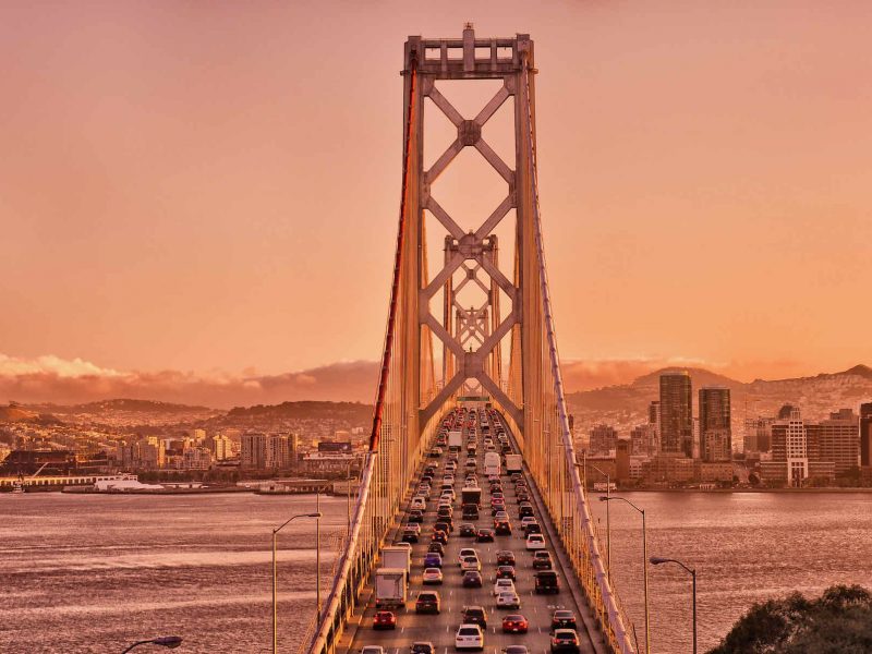 Oakland Skyline and Bay Bridge