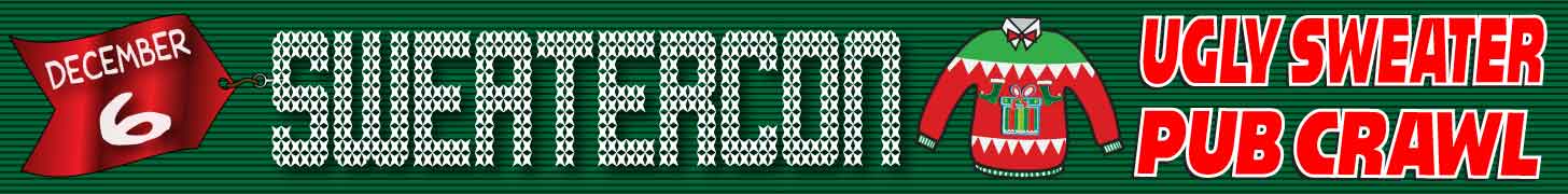 Ugly Sweater Pub Crawl Banner