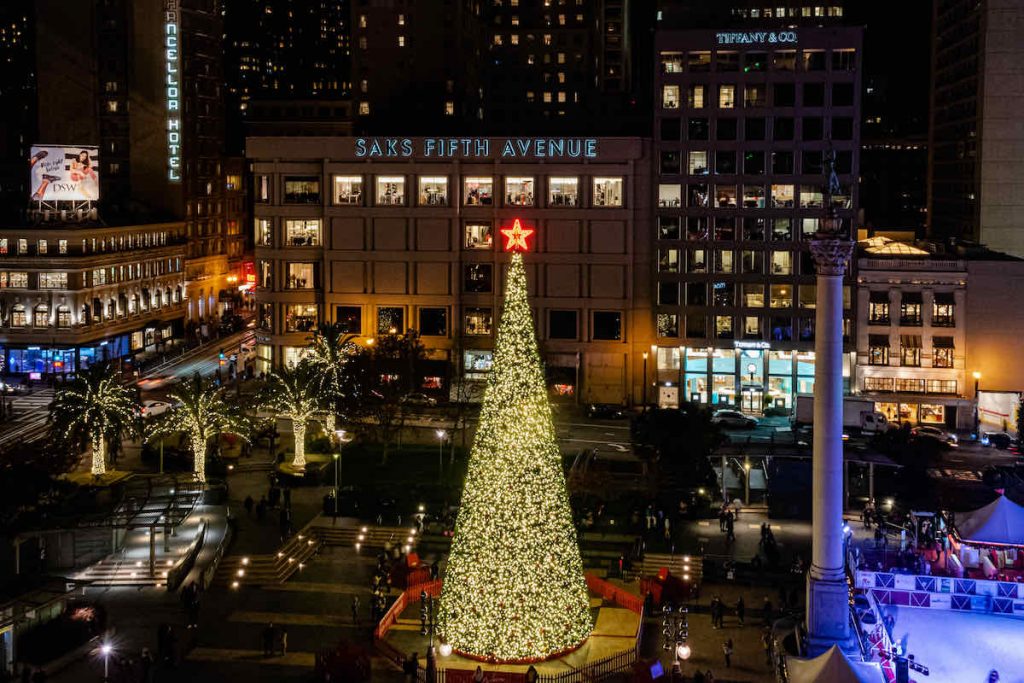 Union Square Christmas Tree Lighting CrawlSF