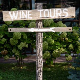 Wine Tours Wooden Sign