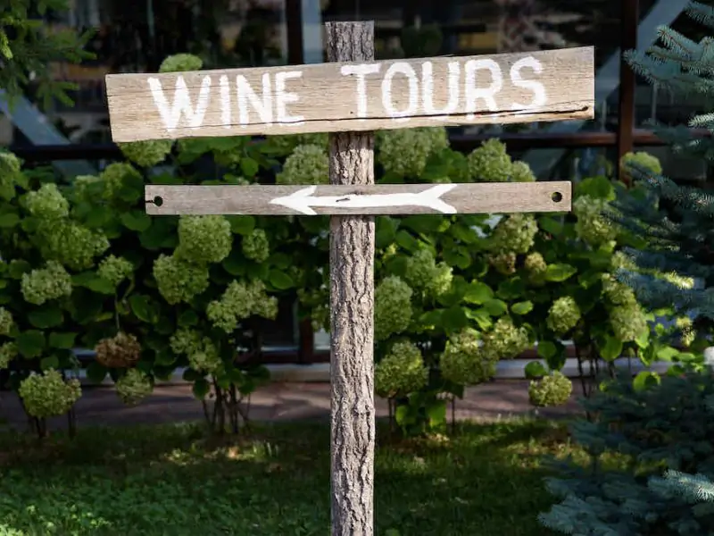 Wine Tours Wooden Sign