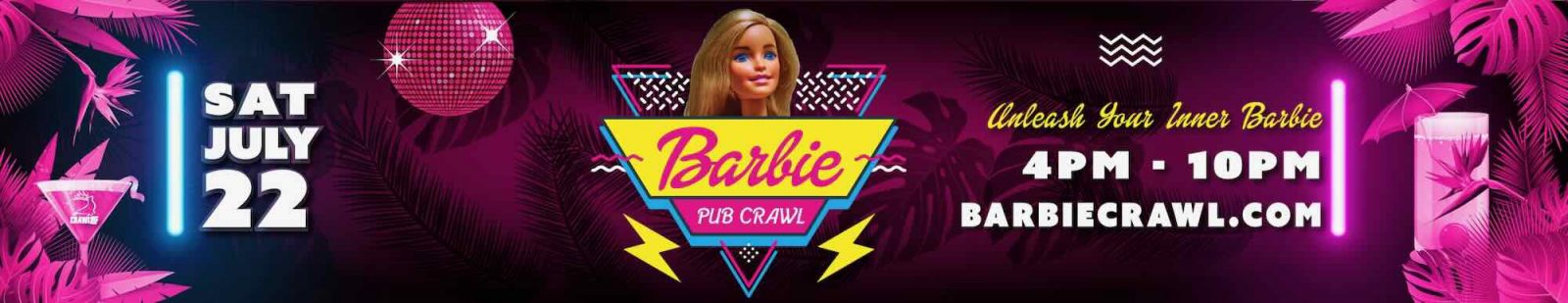 Barbie Pub Crawl San Francisco Banner