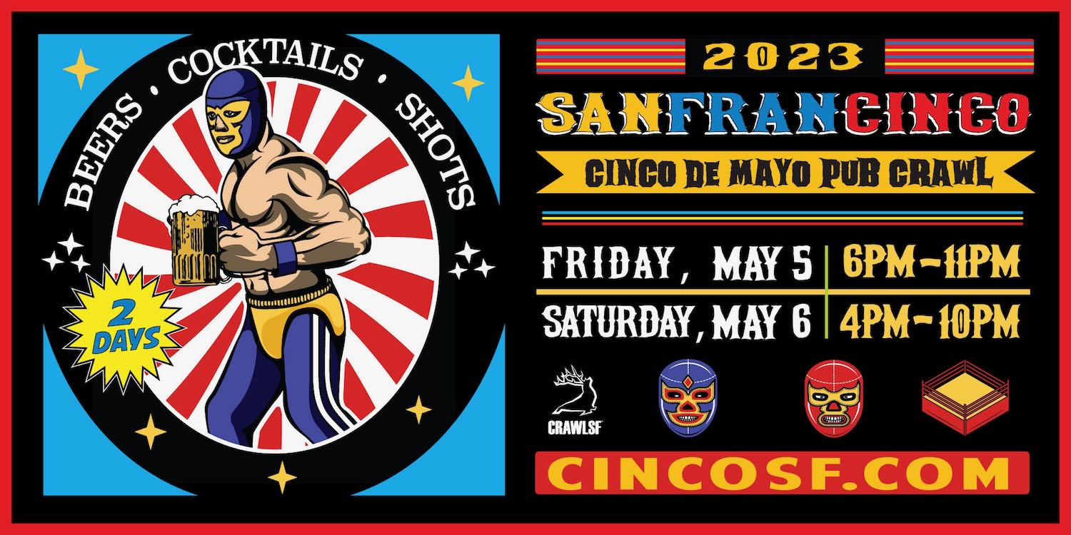 Cinco de Mayo Pub Crawl San Francisco Flyer