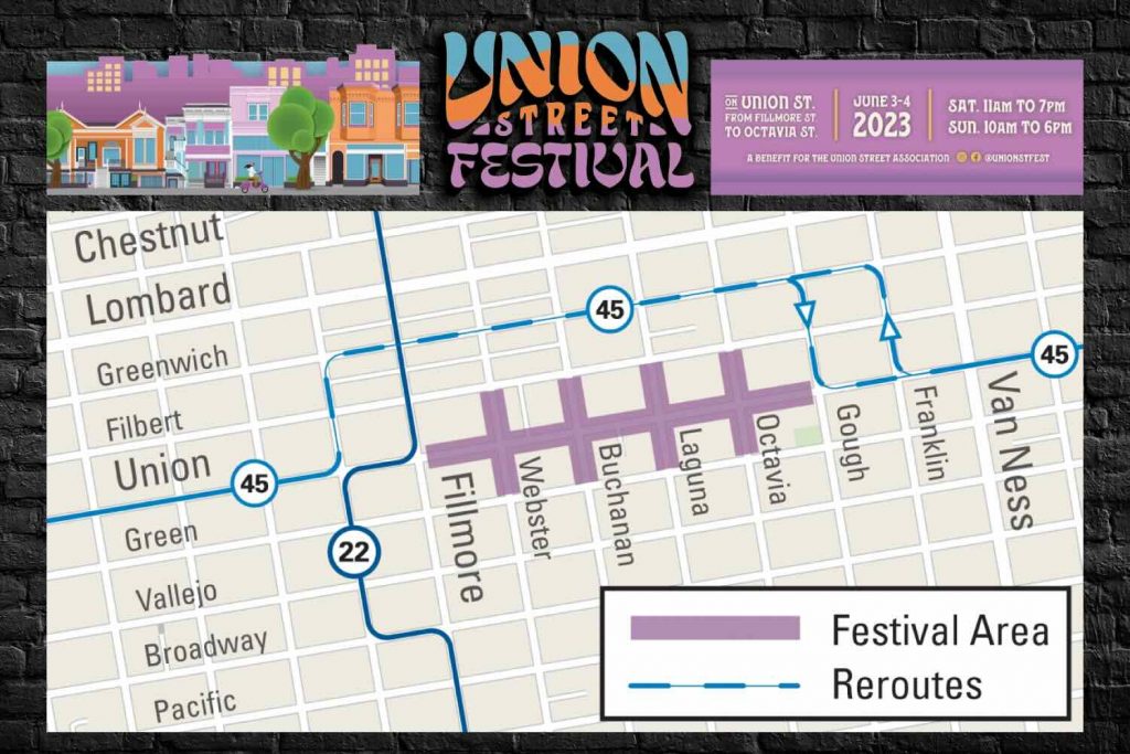 Union Street Festival 2023 Map