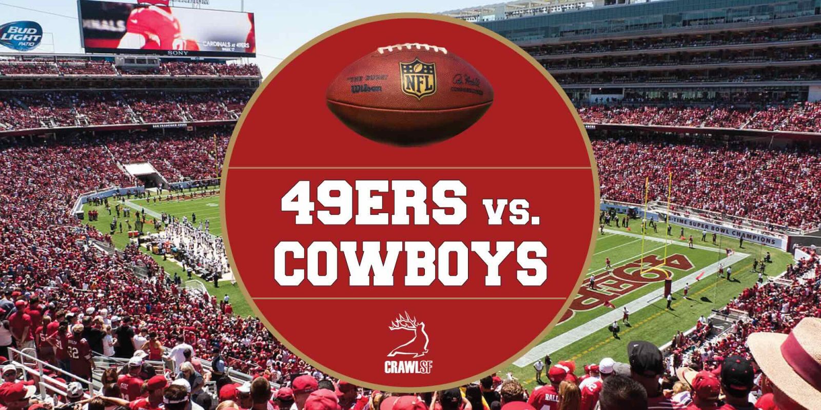 NFL Football Game 49ers vs. Cowboys