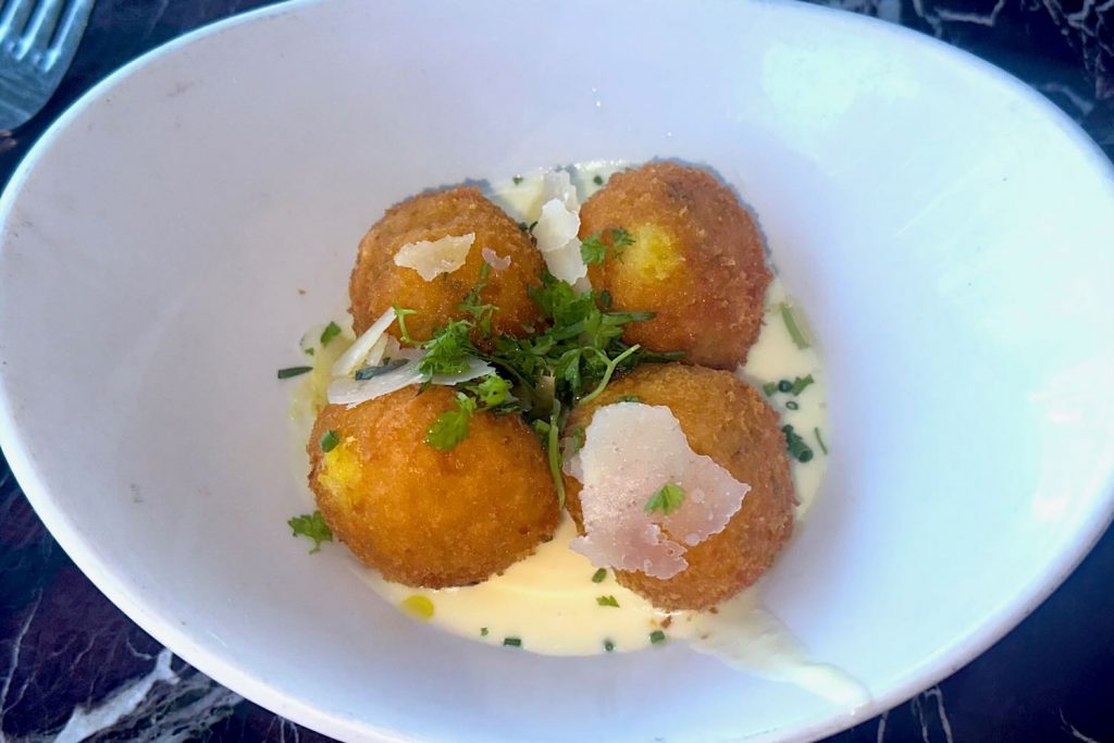 Arancini at Poggio Restaurant