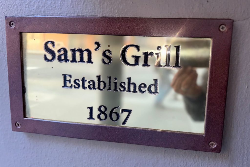 Sam's Grill San Francisco Sign