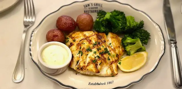 Swordfish at Sam's Grill