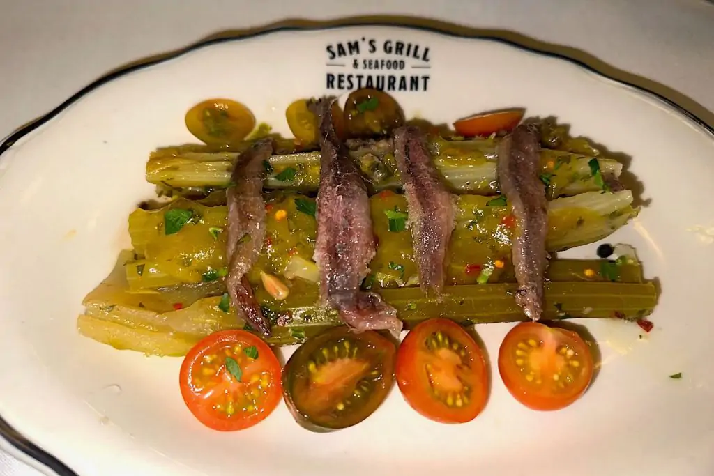 Celery Victor at Sam's Grill San Francisco