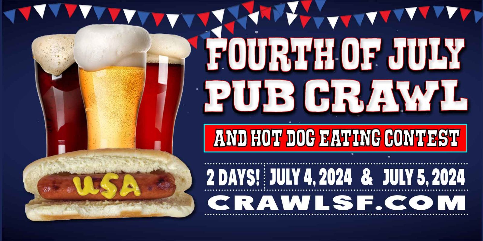 Fourth of July Pub Crawl 2025