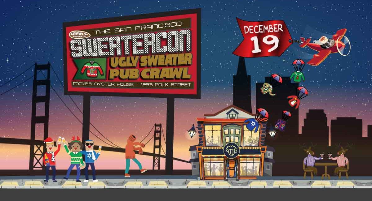 Sweatercon Ugly Sweater Pub Crawl 2026