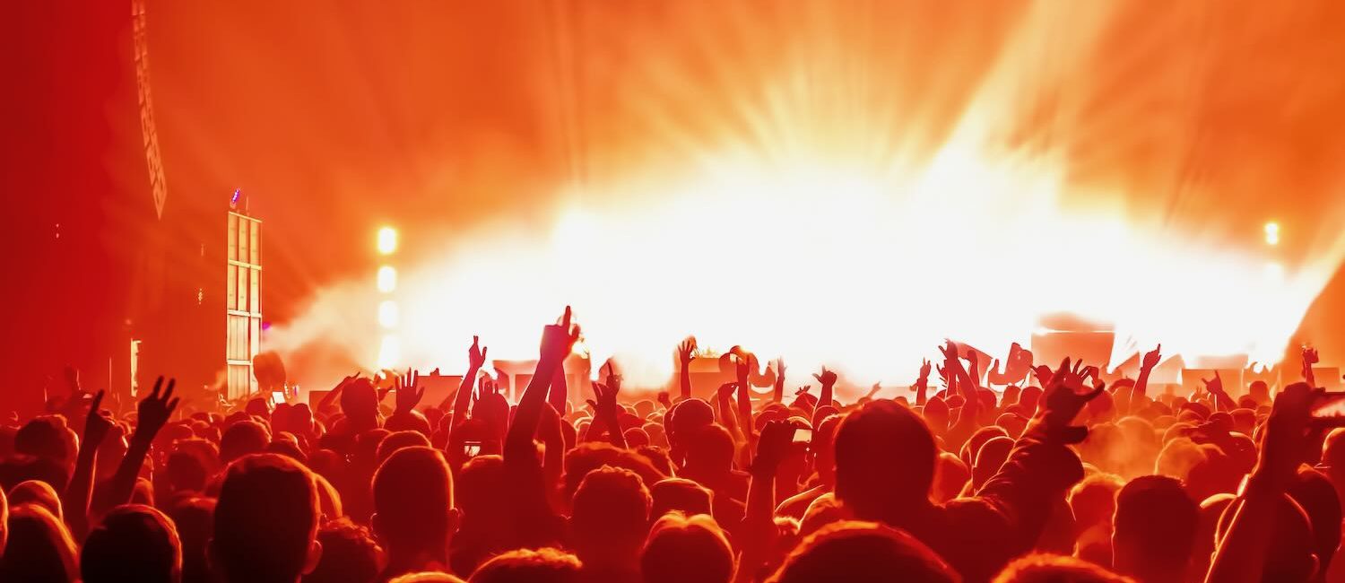 Fans at music festival