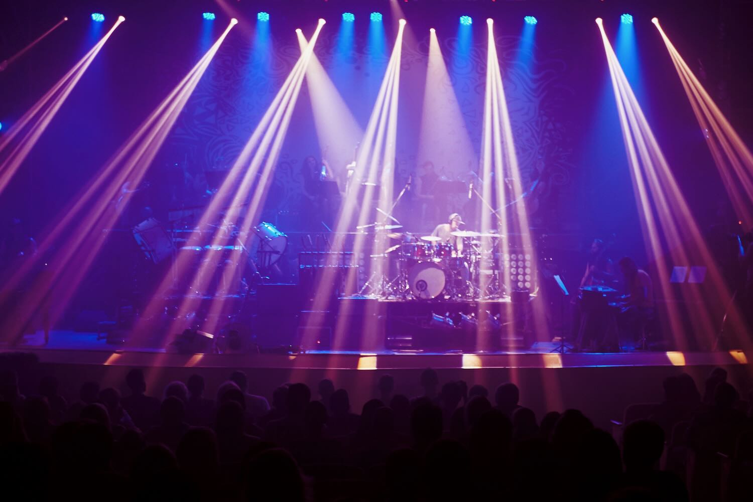 Drummer on stage at rock concert