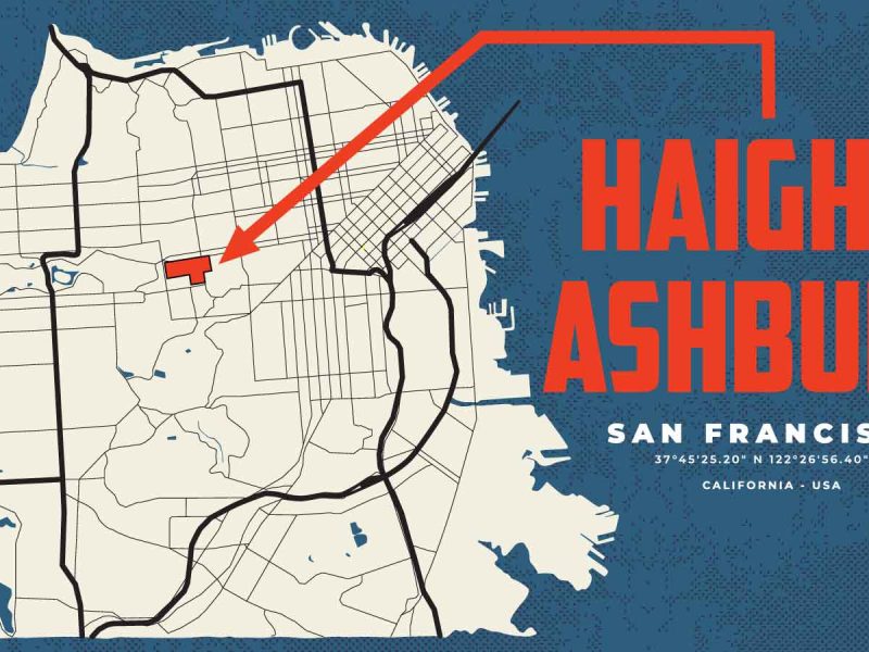 San Francisco Neighborhood Map - Haight Ashbury
