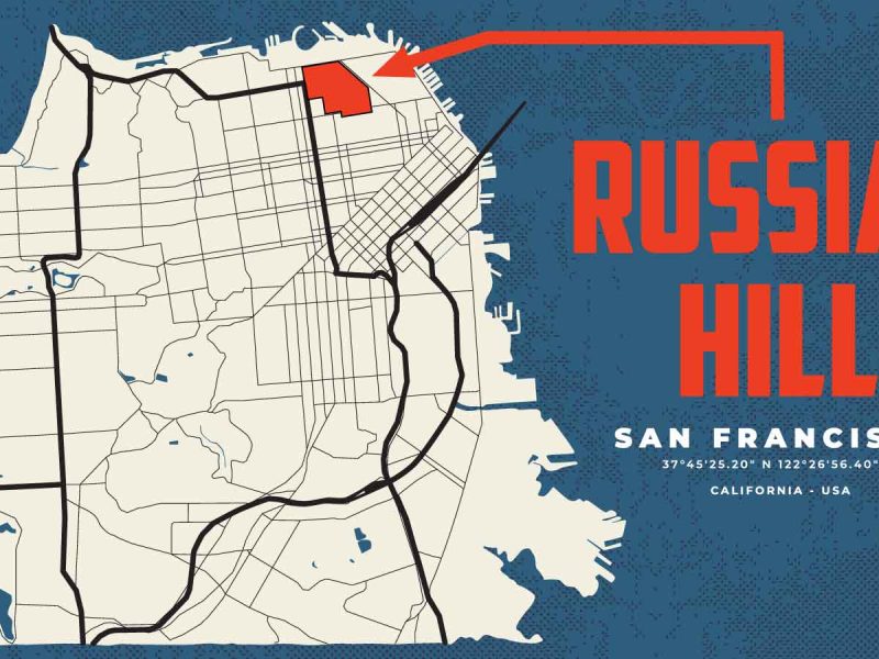 San Francisco Neighborhood Map - Russian Hill