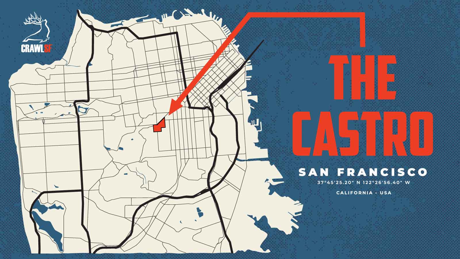 San Francisco Neighborhood Map - The Castro