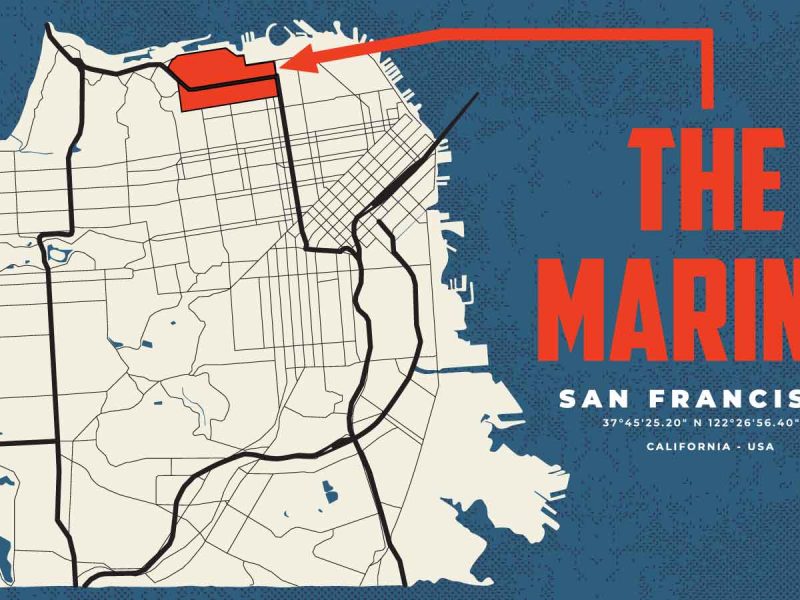 San Francisco Neighborhood Map - The Marina