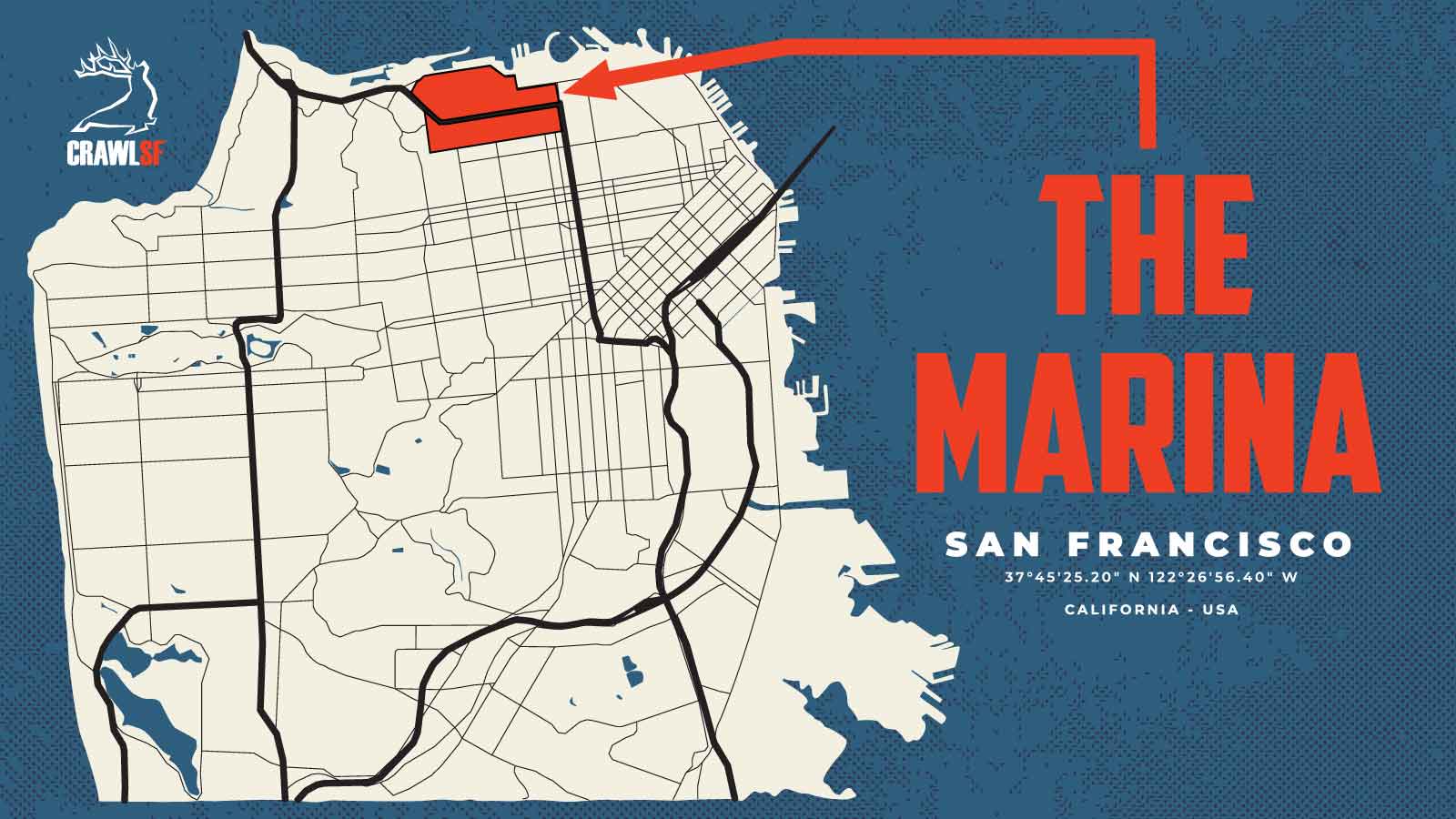 San Francisco Neighborhood Map - The Marina