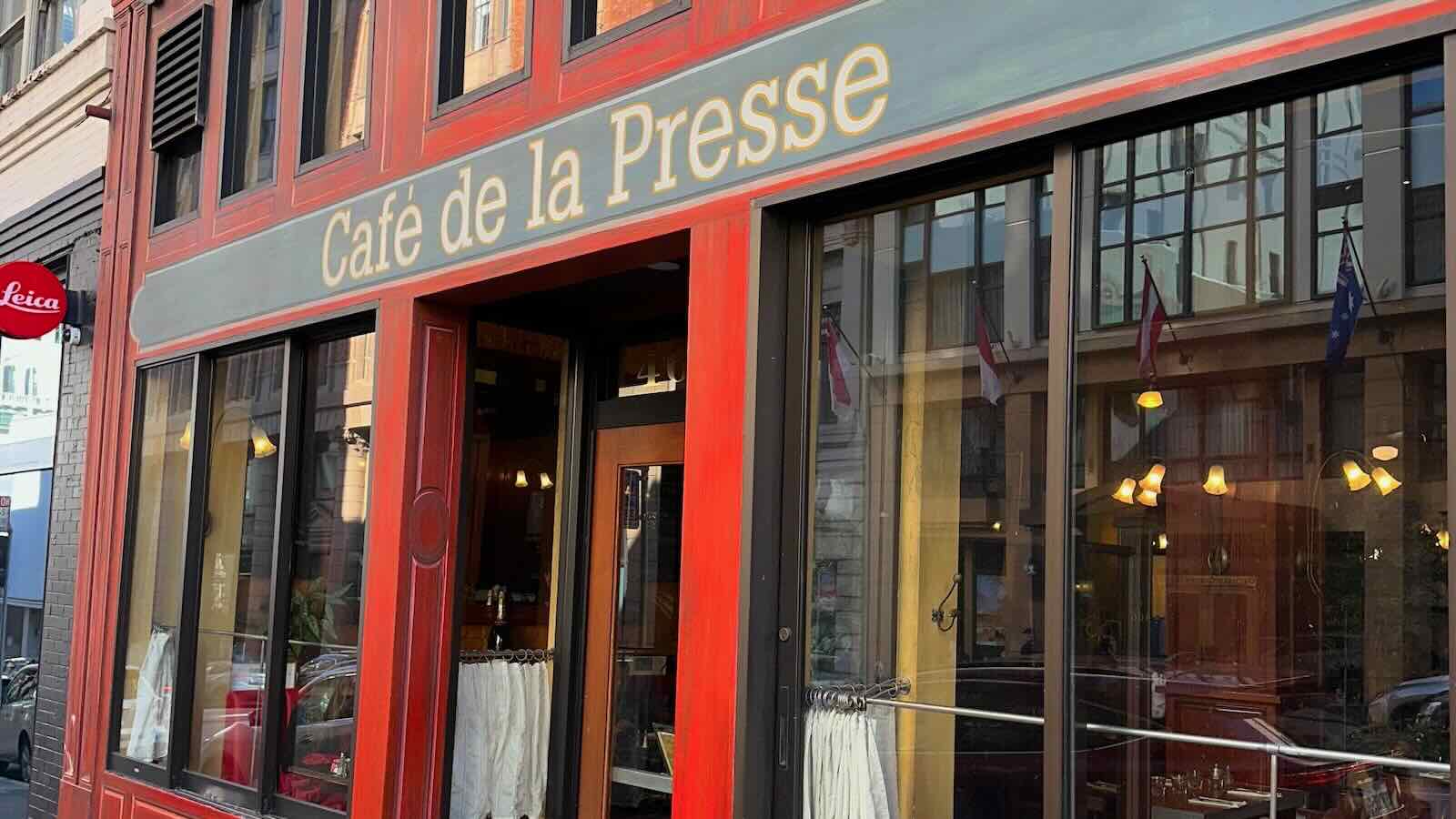 Cafe de la Presse Restaurant