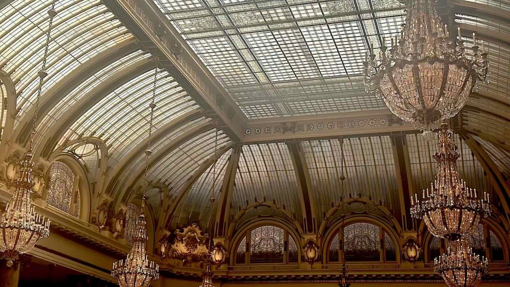 Roof and Chandeliers at Palace Hotel in San Francisco