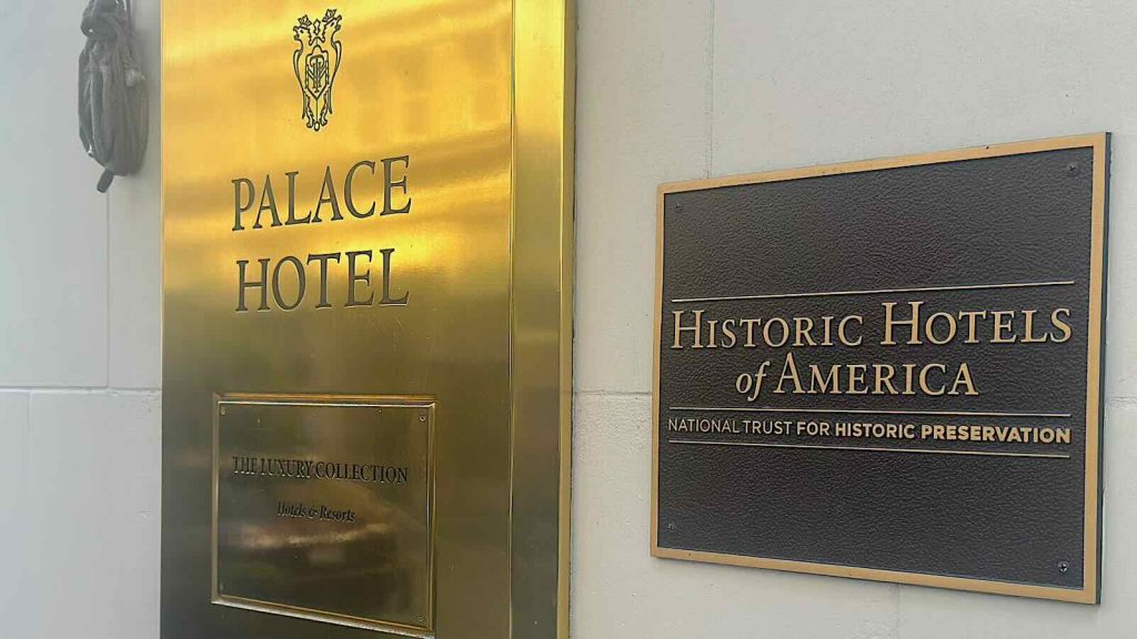 Palace Hotel Sign