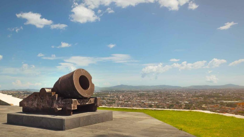 Cannon in Puebla, Mexico