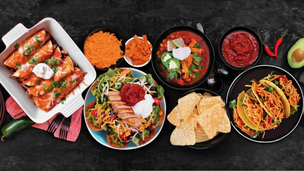 Assortment of Mexican Foods