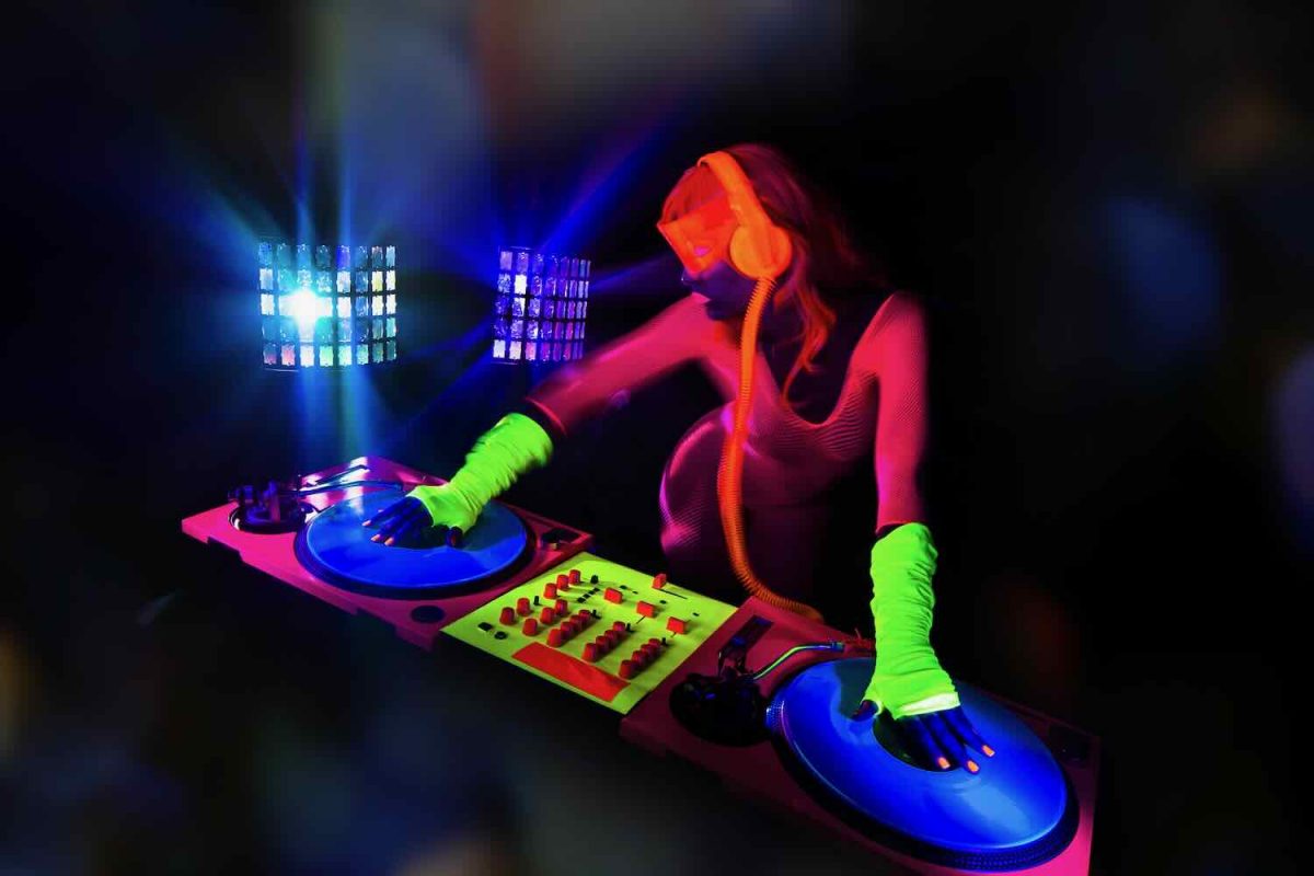 Neon DJ Halloween