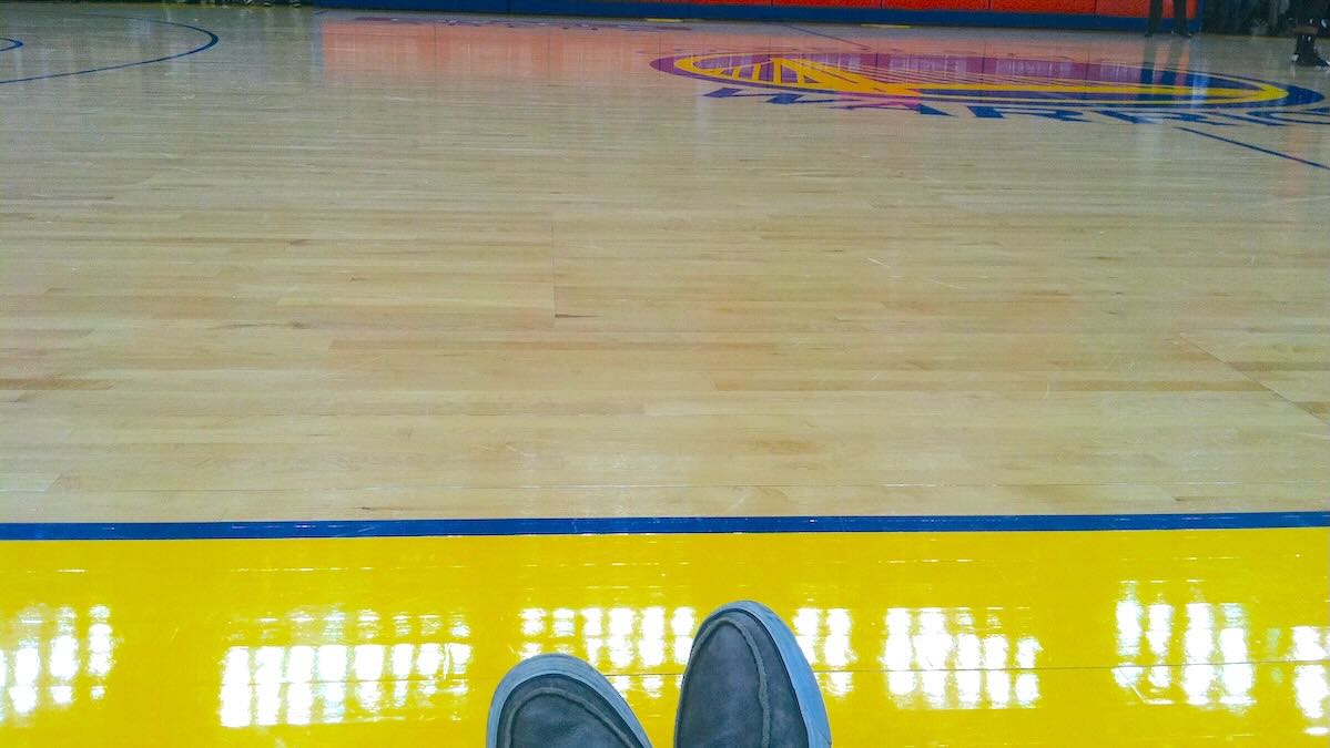 Courtside Seat at Warriors Game