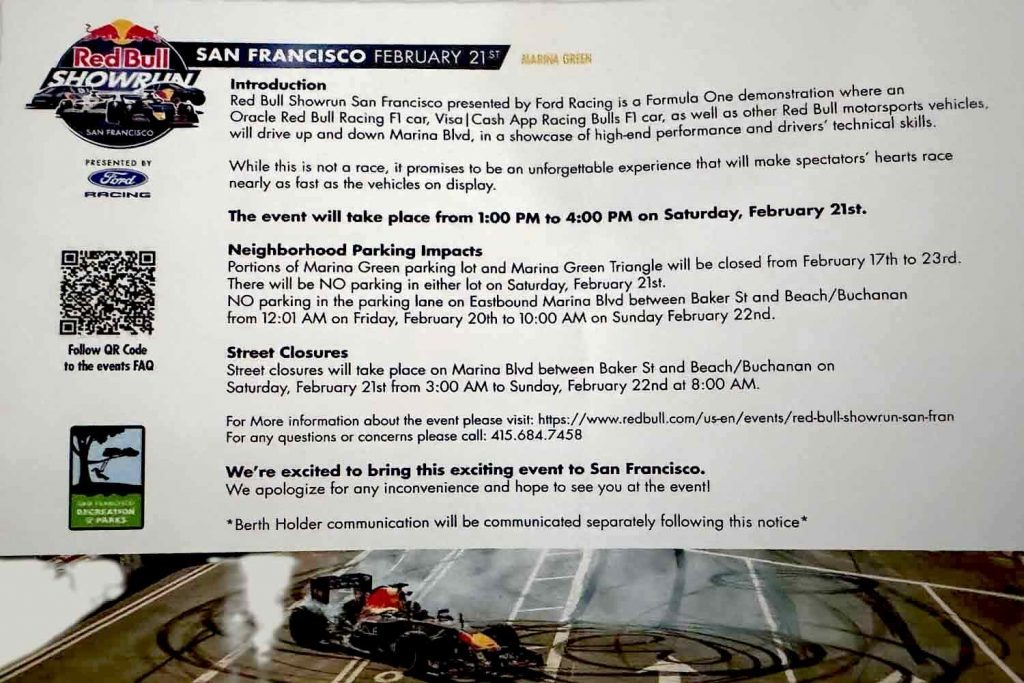 Red Bull Showrun San Francisco Flyer Back