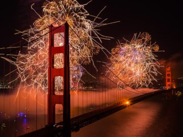 Golden Gate Bridge Fireworks