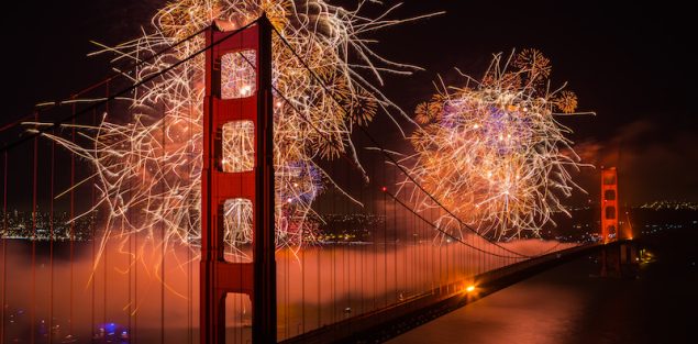 Golden Gate Bridge Fireworks