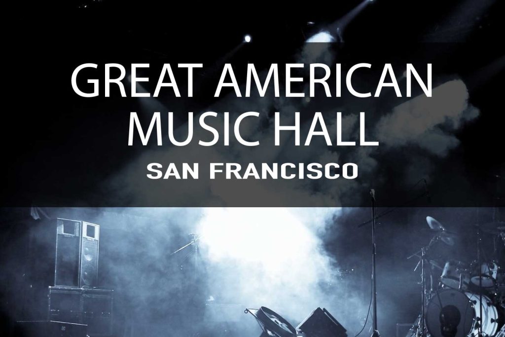 Great American Music Hall Concert Calendar