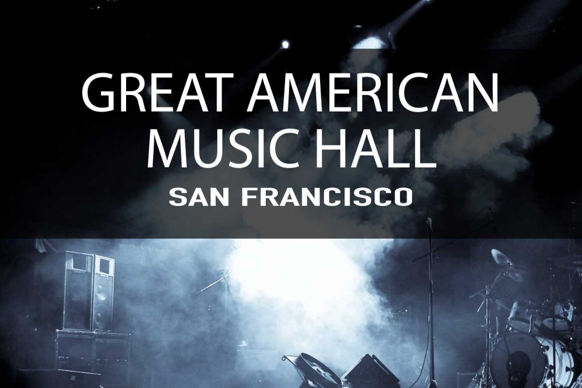 Great American Music Hall Concert Calendar