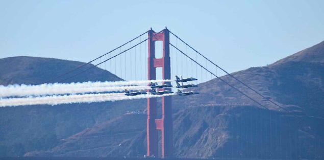 Golden Gate Bridge and Blue Angels